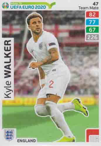 Adrenalyn XL Road to UEFA EURO 2020 #047 Kyle Walker (England)