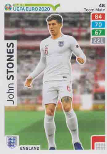 Adrenalyn XL Road to UEFA EURO 2020 #048 John Stones (England)