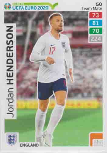 Adrenalyn XL Road to UEFA EURO 2020 #050 Jordan Henderson