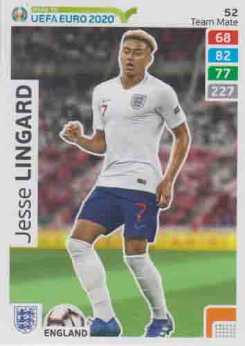 Adrenalyn XL Road to UEFA EURO 2020 #052 Jesse Lingard (England)