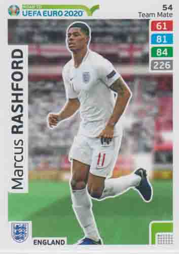 Adrenalyn XL Road to UEFA EURO 2020 #054 Marcus Rashford (England)