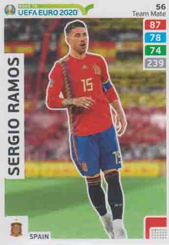 Adrenalyn XL Road to UEFA EURO 2020 #056 Sergio Ramos (Spain)