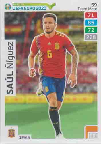 Adrenalyn XL Road to UEFA EURO 2020 #059 Saúl Ñíguez (Spain)