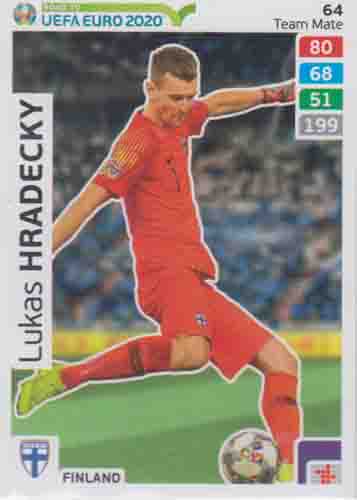 Adrenalyn XL Road to UEFA EURO 2020 #064 Lukas Hradecky (Finland)