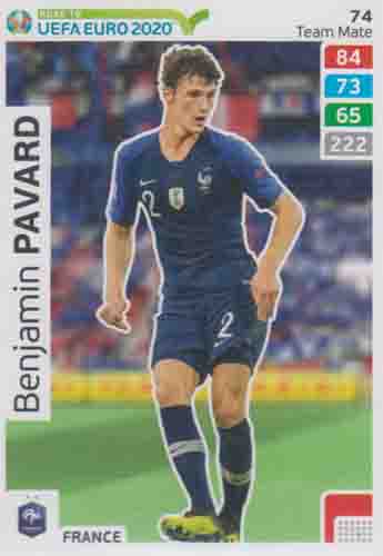Adrenalyn XL Road to UEFA EURO 2020 #074 Benjamin Pavard (France)