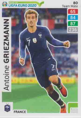 Adrenalyn XL Road to UEFA EURO 2020 #080 Antoine Griezmann (France)