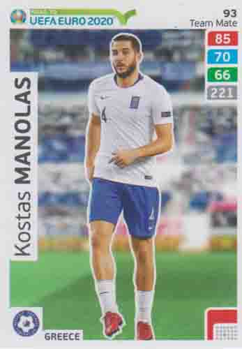 Adrenalyn XL Road to UEFA EURO 2020 #093 Kostas Manolas (Greece)