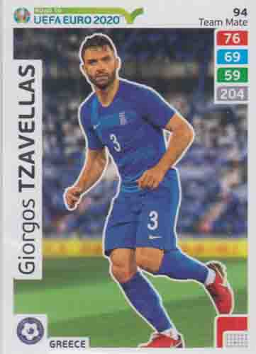 Adrenalyn XL Road to UEFA EURO 2020 #094 Giorgios Tzavellas (Greece)