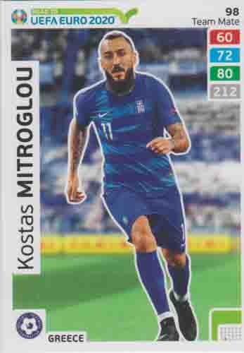 Adrenalyn XL Road to UEFA EURO 2020 #098 Kostas Mitroglou (Greece)