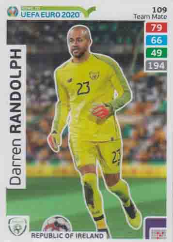 Adrenalyn XL Road to UEFA EURO 2020 #109 Darren Randolph (Republic of Ireland)