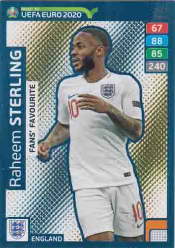 Adrenalyn XL Road to UEFA EURO 2020 #243 Raheem Sterling (England)