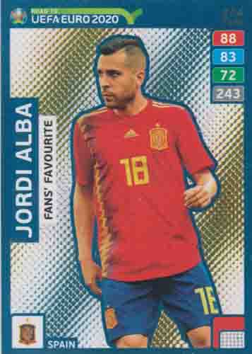 Adrenalyn XL Road to UEFA EURO 2020 #244 Jordi Alba (Spain)