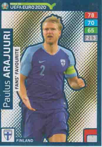 Adrenalyn XL Road to UEFA EURO 2020 #246 Paulus Arajuuri (Finland)