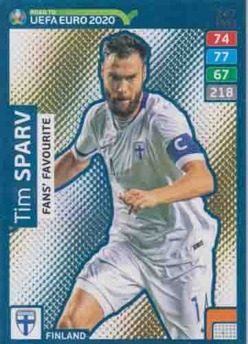 Adrenalyn XL Road to UEFA EURO 2020 #247 Tim Sparv (Finland)