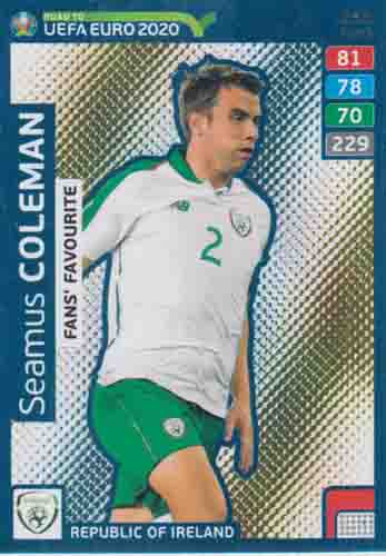 Adrenalyn XL Road to UEFA EURO 2020 #255 Seamus Coleman (Republic of Ireland)