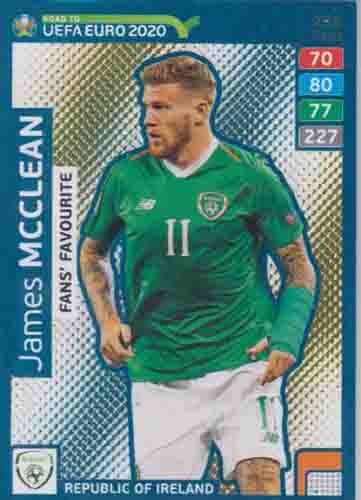 Adrenalyn XL Road to UEFA EURO 2020 #256 James McClean (Republic of Ireland)