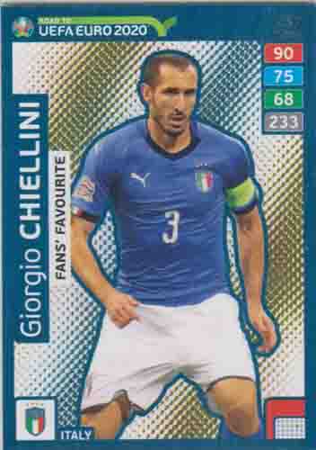 Adrenalyn XL Road to UEFA EURO 2020 #257 Giorgio Chiellini (Italy)