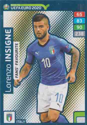 Adrenalyn XL Road to UEFA EURO 2020 #258 Lorenzo Insigne (Italy)