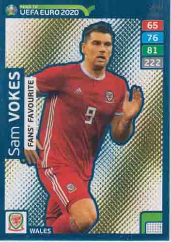 Adrenalyn XL Road to UEFA EURO 2020 #279 Sam Vokes (Wales)