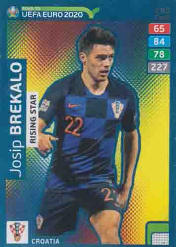 Adrenalyn XL Road to UEFA EURO 2020 #280 Josip Brekalo (Croatia)