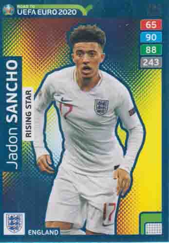 Adrenalyn XL Road to UEFA EURO 2020 #282 Jadon Sancho (England)