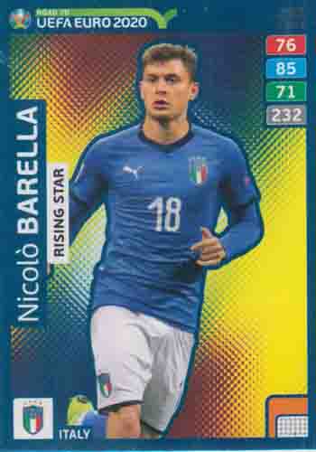Adrenalyn XL Road to UEFA EURO 2020 #285 Nicolo Barella (Italy)