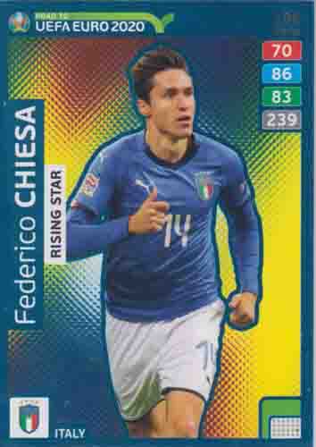 Adrenalyn XL Road to UEFA EURO 2020 #286 Federico Chiesa (Italy)
