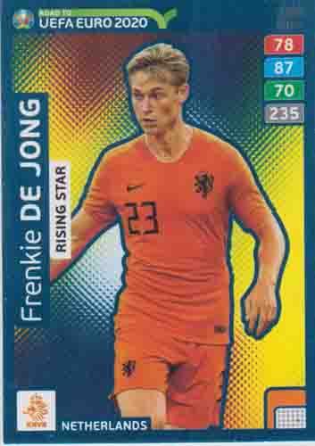 Adrenalyn XL Road to UEFA EURO 2020 #288 Frenkie de Jong (Netherlands)