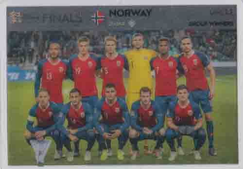 Adrenalyn XL Road to UEFA EURO 2020 UNL12 Team Photo (Norway)