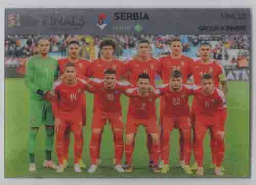 Adrenalyn XL Road to UEFA EURO 2020 UNL13 Team Photo (Serbia)
