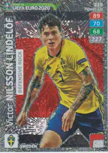 Adrenalyn XL Road to UEFA EURO 2020 #315 Victor Nilsson Lindelöf (Sweden)
