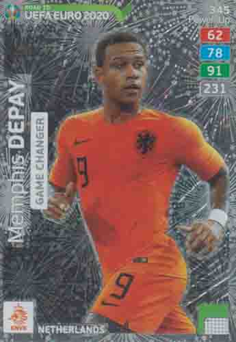 Adrenalyn XL Road to UEFA EURO 2020 #345 Memphis Depay (Netherlands)