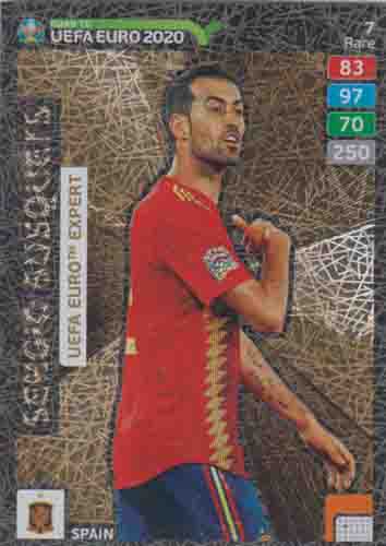 Adrenalyn XL Road to UEFA EURO 2020 #007 Segio Busquets (Spain)