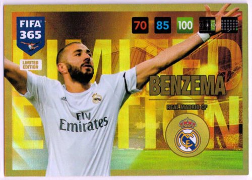FIFA 365 2016-17 UPDATE Benzema, Panini Adrenalyn