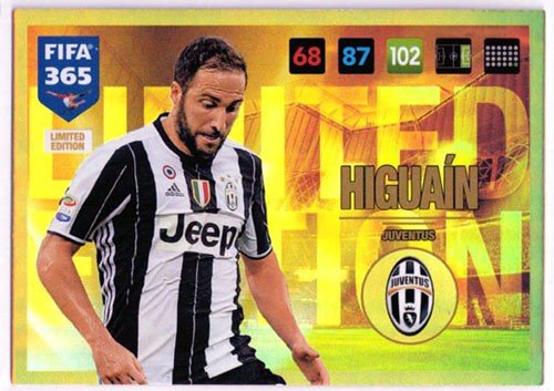 FIFA 365 2016-17 UPDATE Higuaín, Panini Adrenalyn