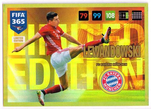 FIFA 365 2016-17 Lewandowski, Panini Adrenalyn