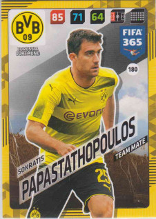 Adrenalyn FIFA 365 2018 180 Sokratis Papastathopoulos, Borussia Dortmund