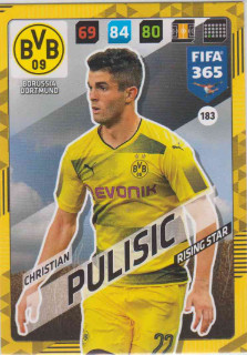 Adrenalyn FIFA 365 2018 183 Christian Pulisic, Borussia Dortmund
