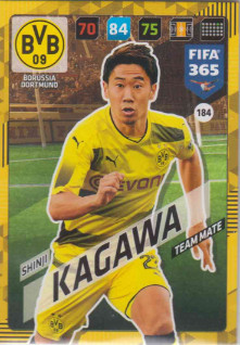 Adrenalyn FIFA 365 2018 184 Shinji Kagawa, Borussia Dortmund