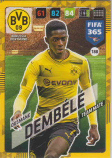 Adrenalyn FIFA 365 2018 188 Ousmane Dembélé, Borussia Dortmund