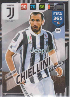 Adrenalyn FIFA 365 2018 199 Giorgio Chiellini, Juventus