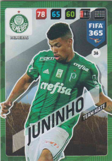 Adrenalyn FIFA 365 2018 036 Juninho, Palmeiras
