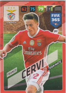 Adrenalyn FIFA 365 2018 297 Franco Cervi, SL Benfica