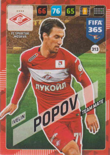 Adrenalyn FIFA 365 2018 313 Ivelin Popov, FC Spartak Moskva