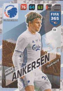 Adrenalyn FIFA 365 2018 053 Peter Ankersen, FC København