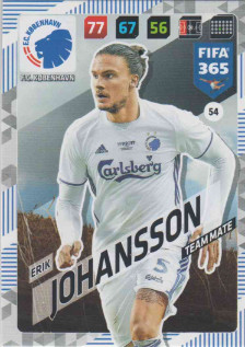 Adrenalyn FIFA 365 2018 054 Erik Johansson, FC København