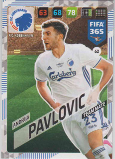 Adrenalyn FIFA 365 2018 062 Andrija Pavlovic, FC København