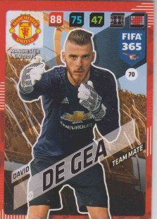 Adrenalyn FIFA 365 2018 070 David de Gea, Manchester United FC