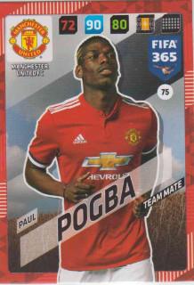Adrenalyn FIFA 365 2018 075 Paul Pogba, Manchester United FC