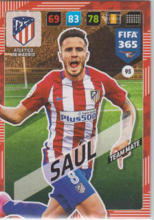 Adrenalyn FIFA 365 2018 095 Saúl, Atlético de Madrid